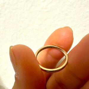 14k White gold wedding band